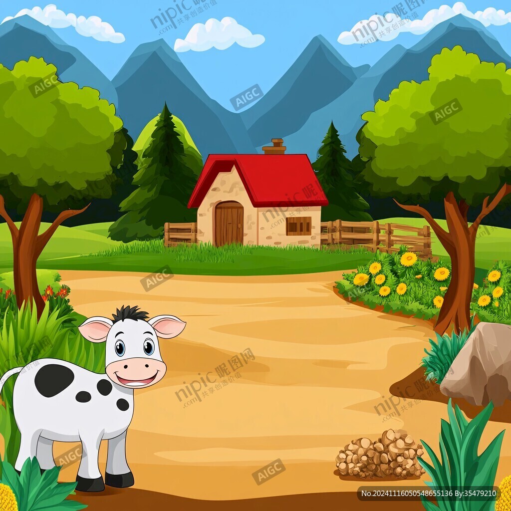 卡通牧场素材