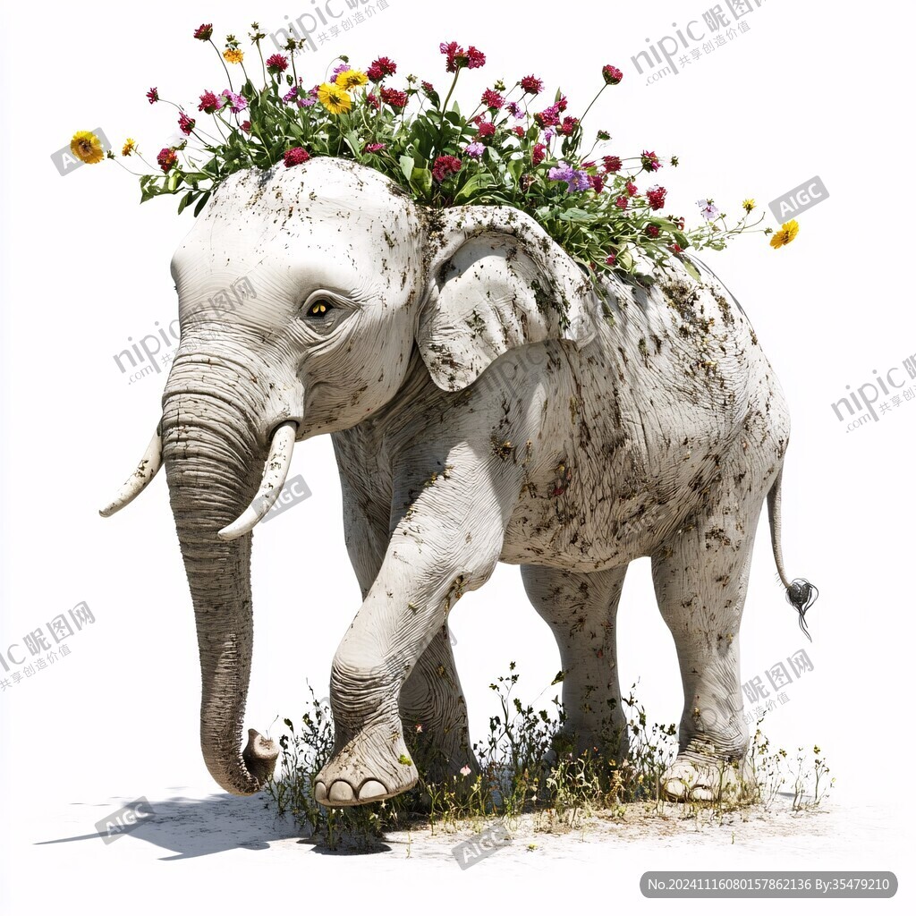 大象3d花