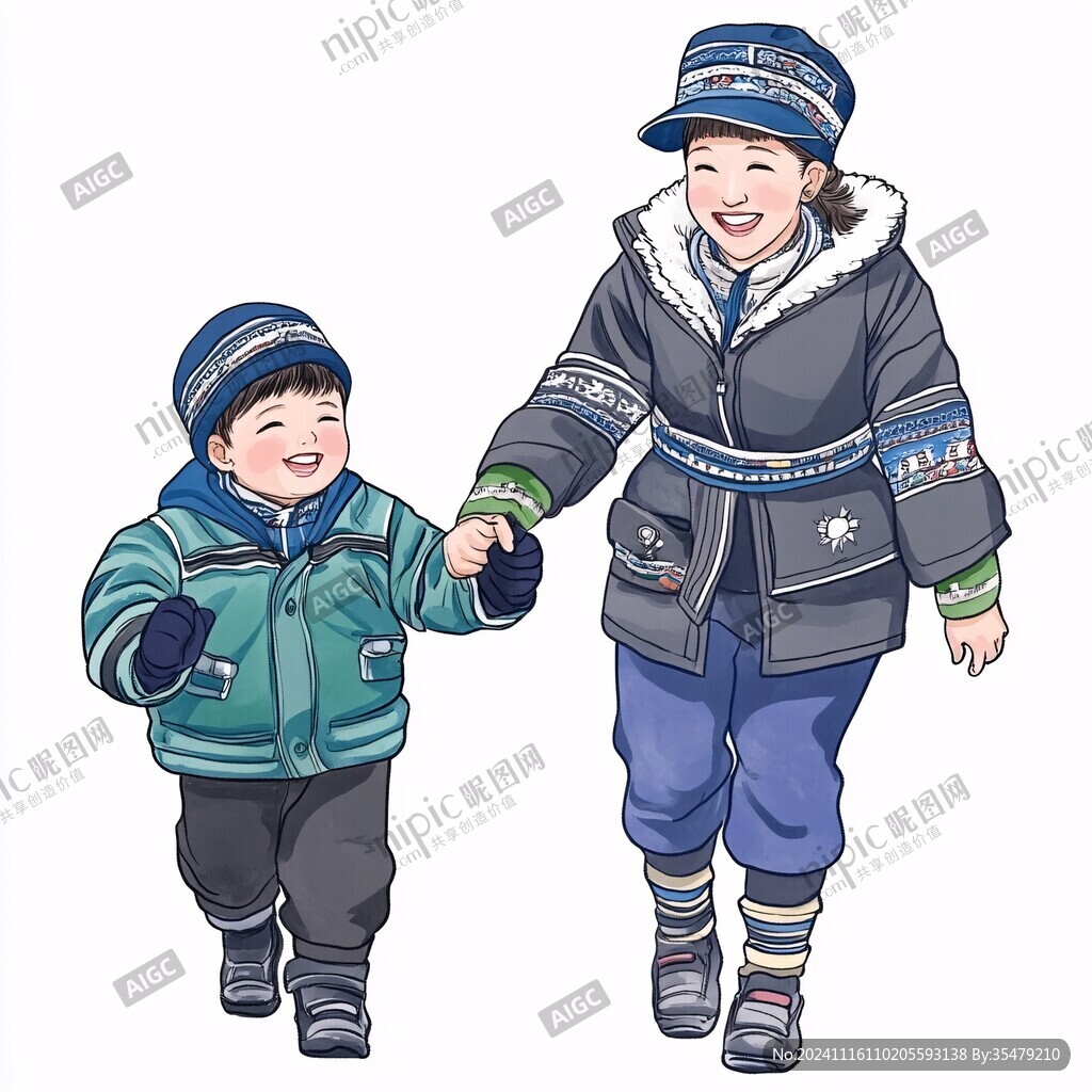 男童秋冬效果图