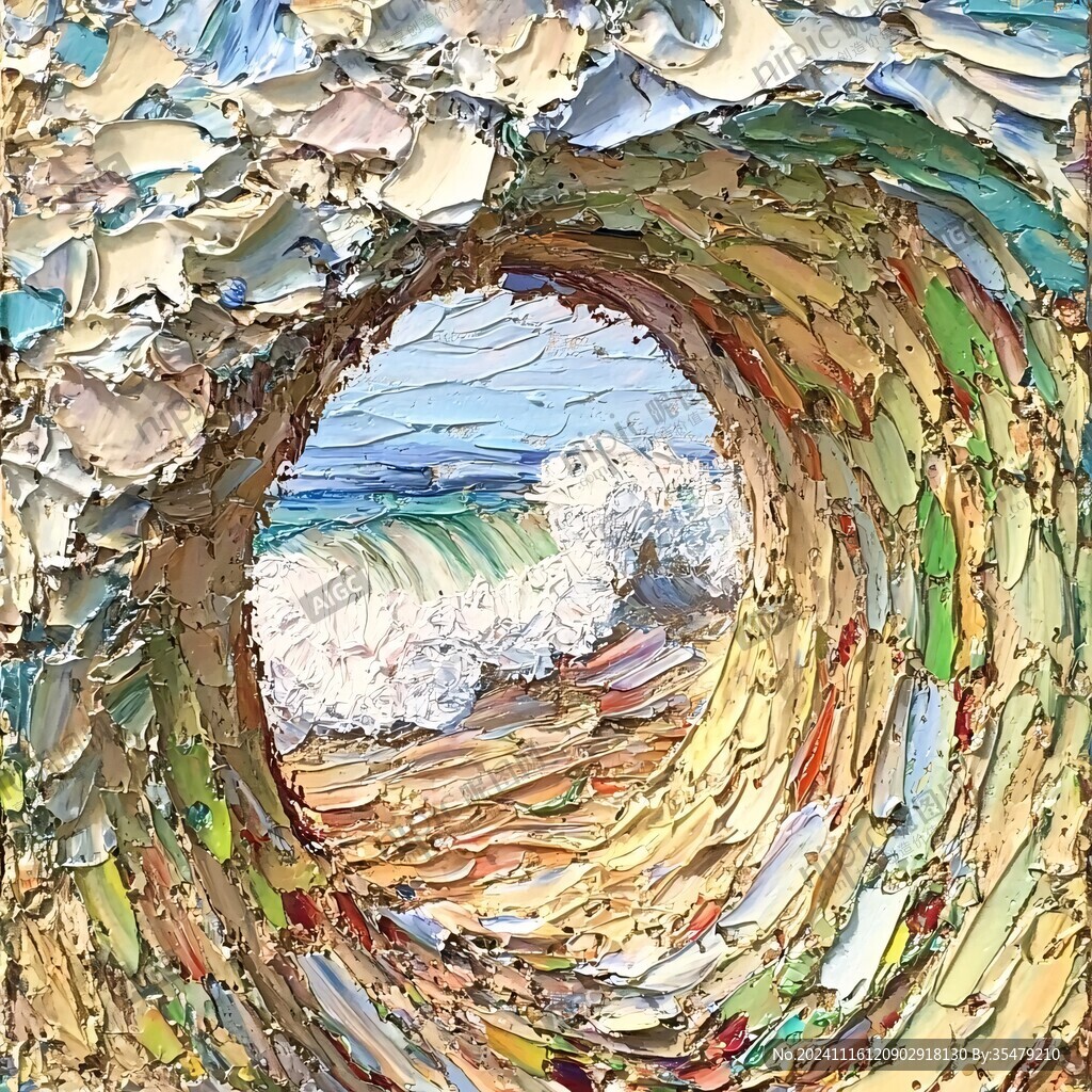 欧式装饰画时光隧道