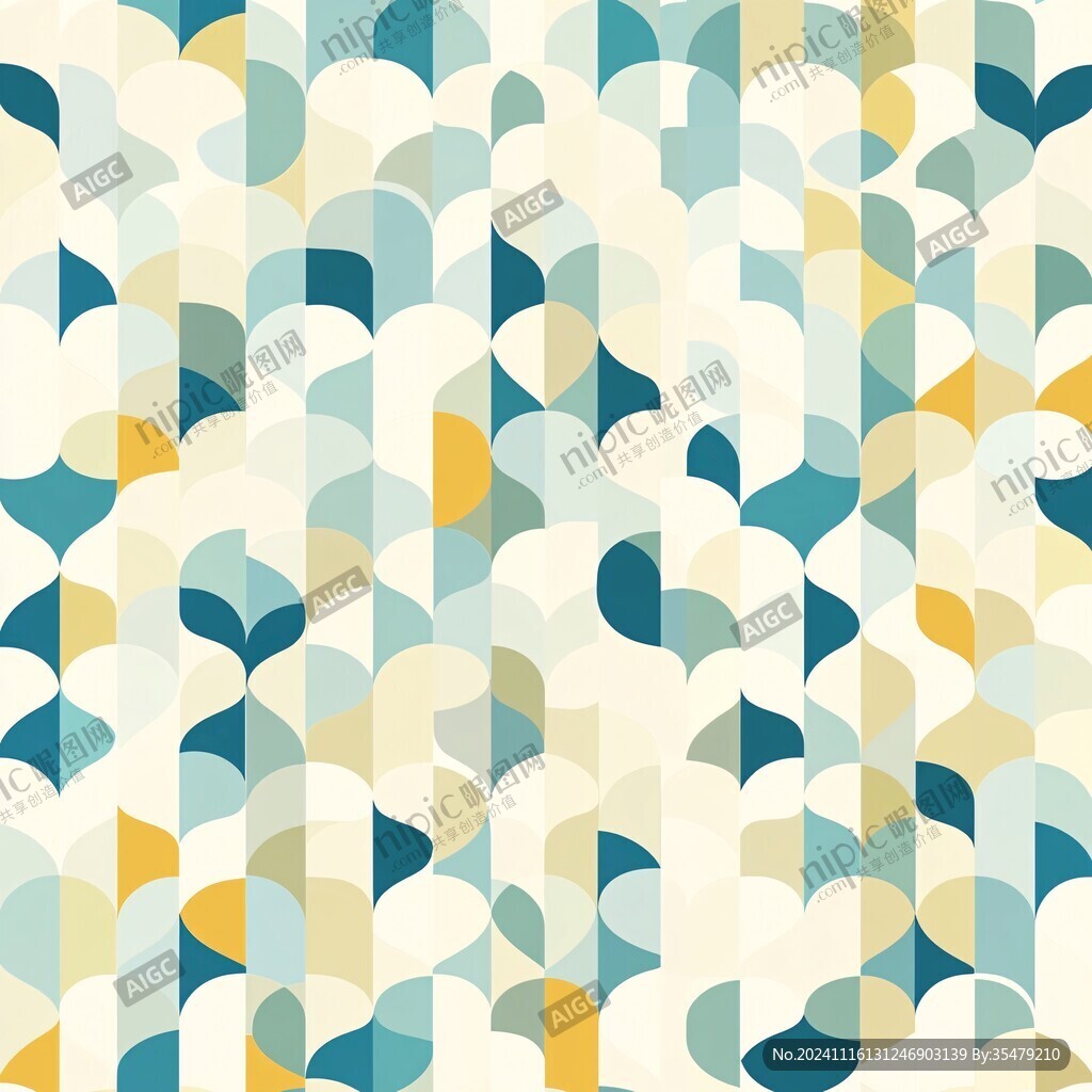 简洁大气拼色曲线纹理