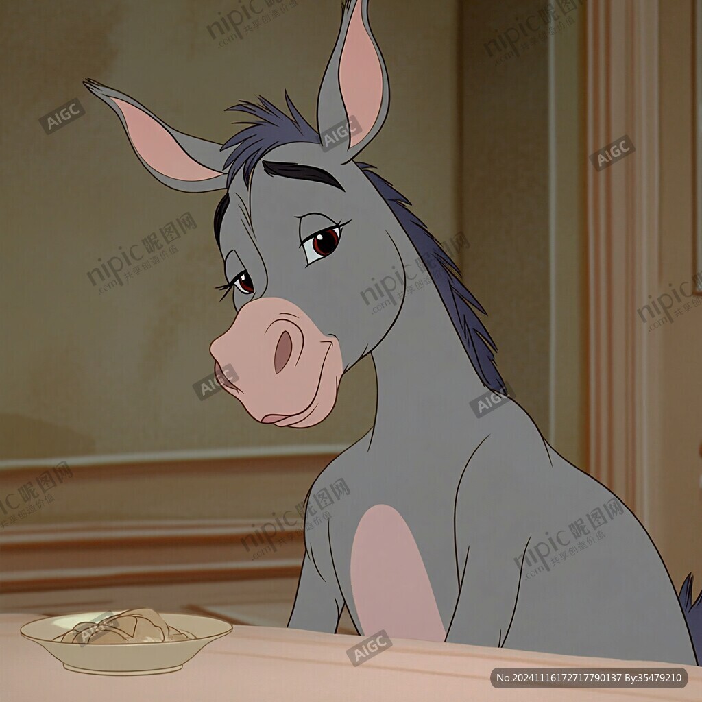 小毛驴厨师头像