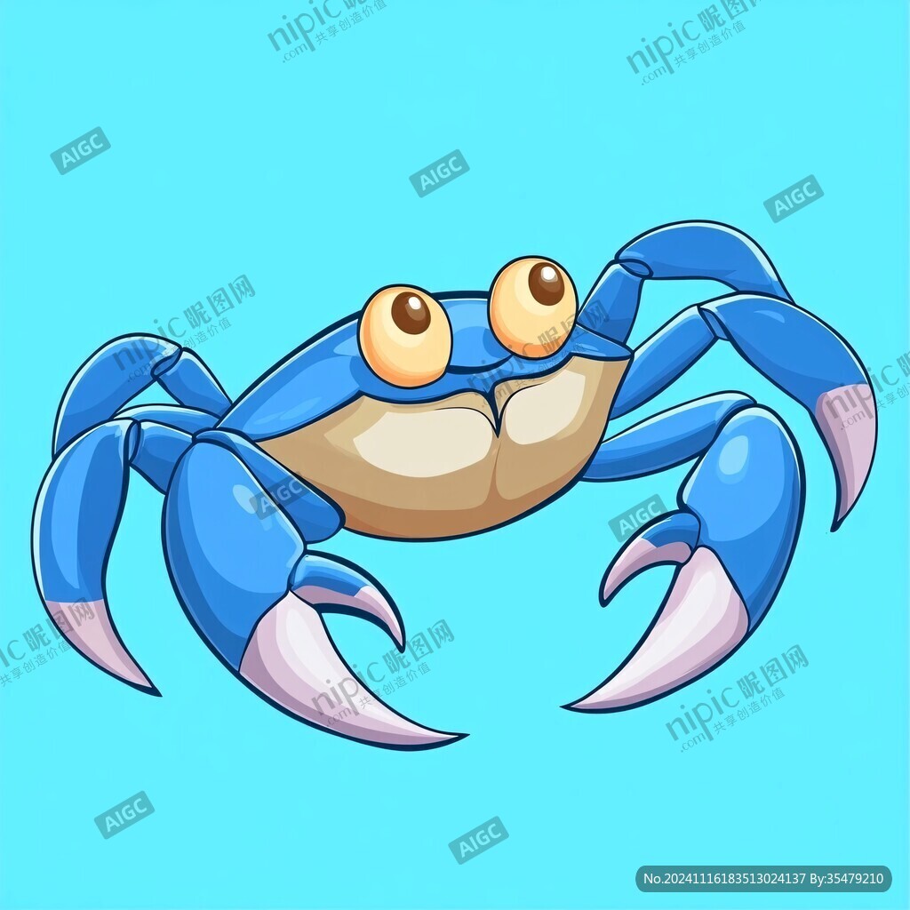 原创卡通螃蟹