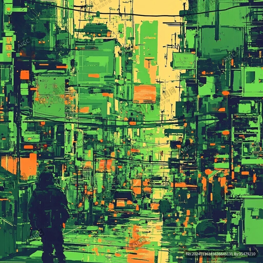 赛博朋克装饰画