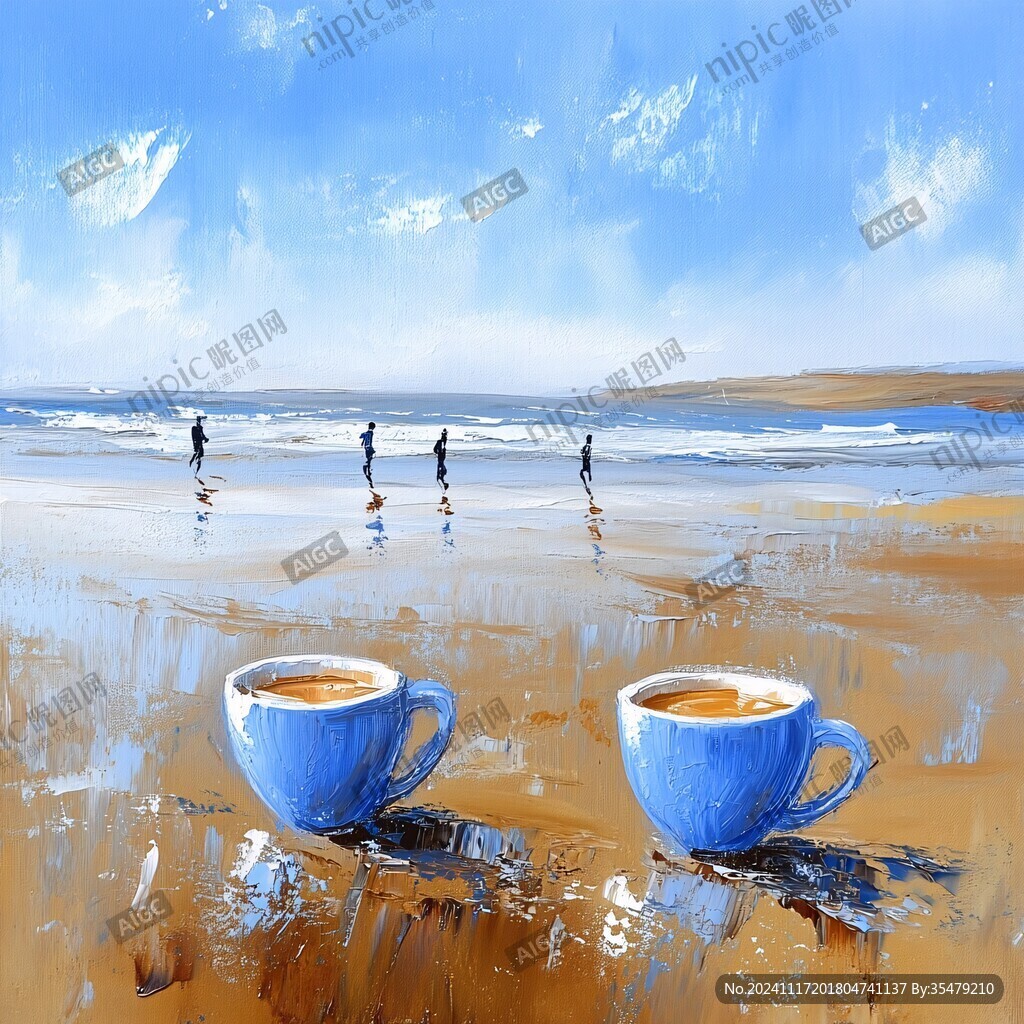 油画咖啡