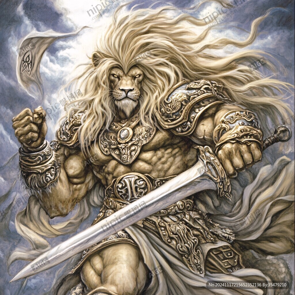 狮子拿剑狮子执剑