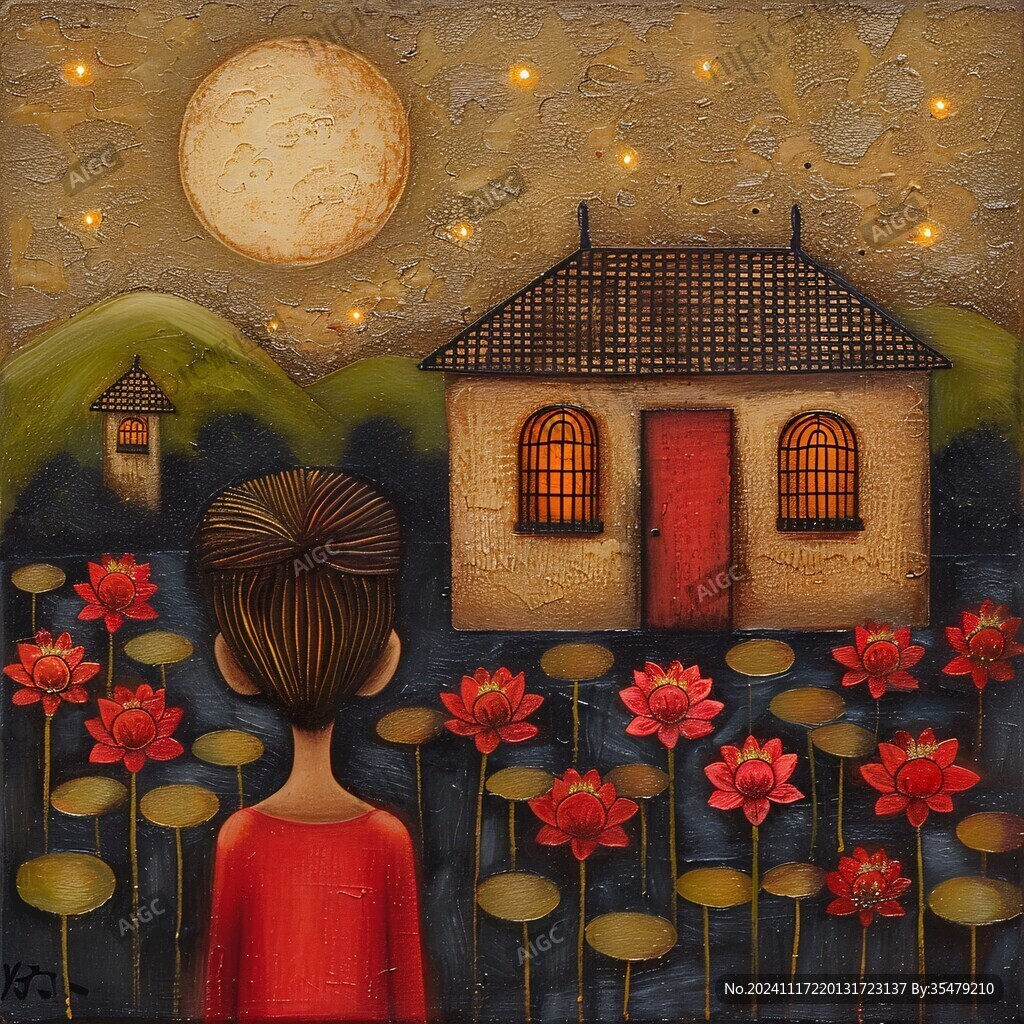 梦幻夜晚立体画