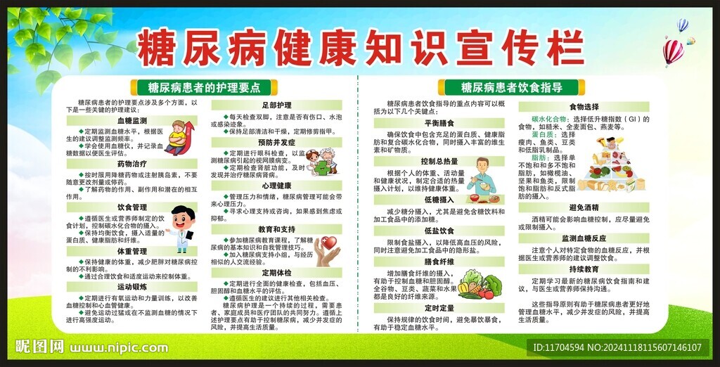 联合国糖尿病日宣传栏