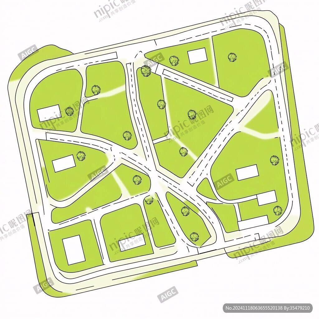 写字楼总平面图