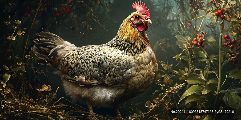 鸡的高清图片