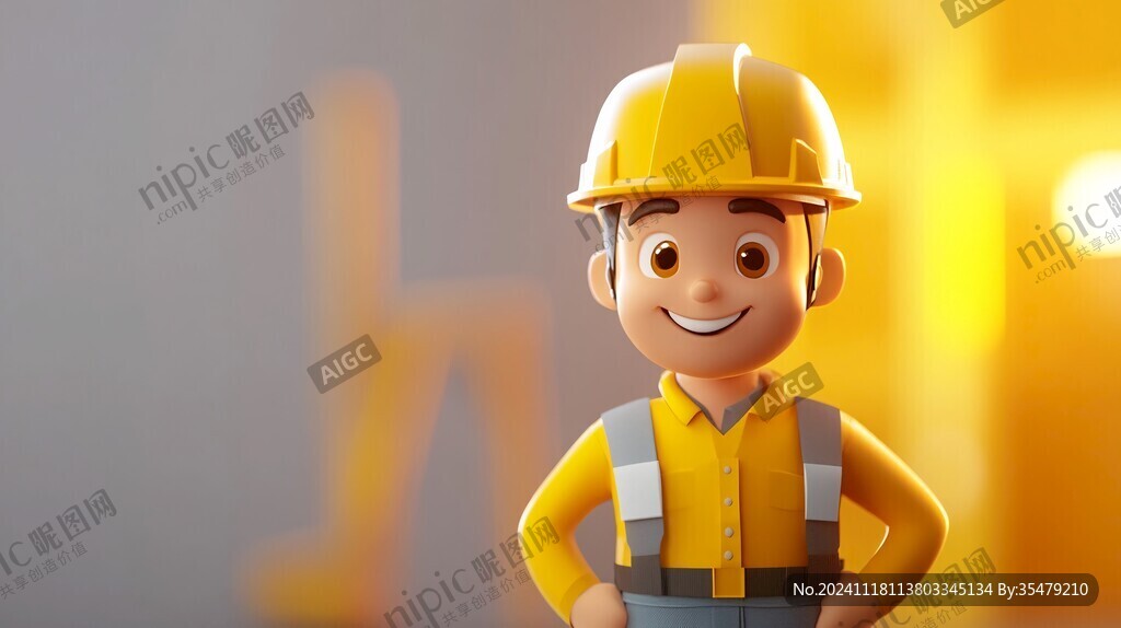 卡通开心工匠头像