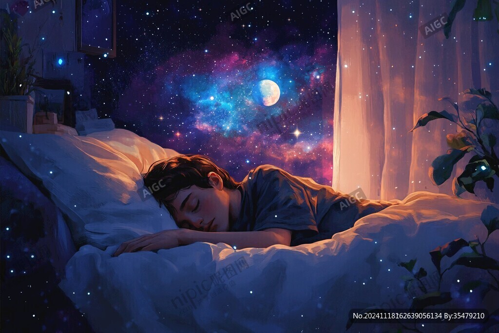 梦幻夜晚立体画