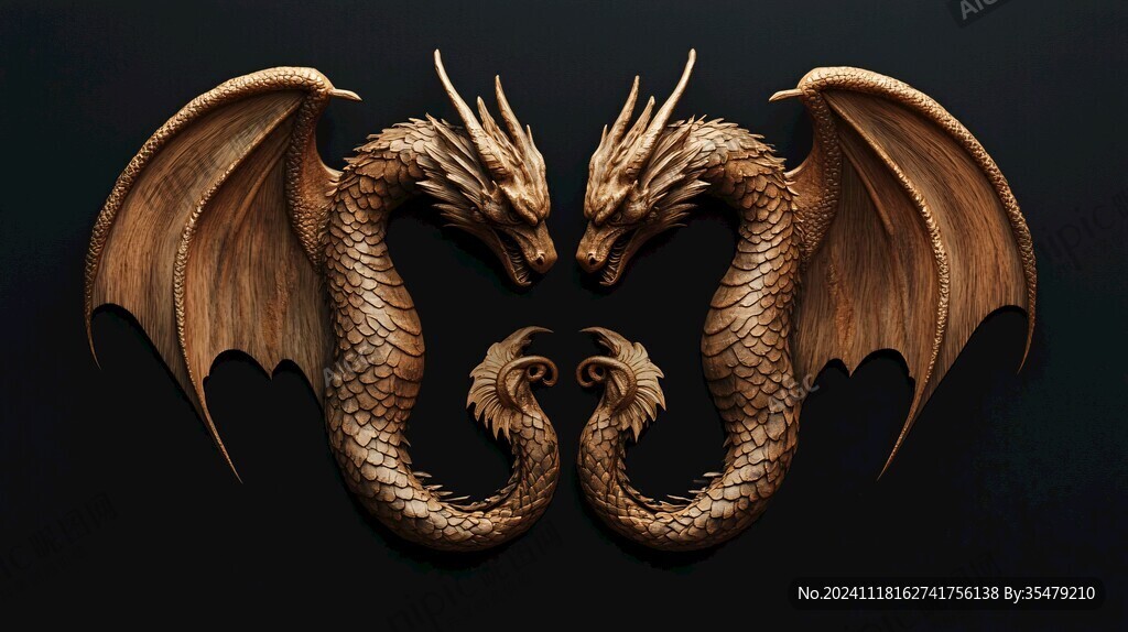 高清双龙图片