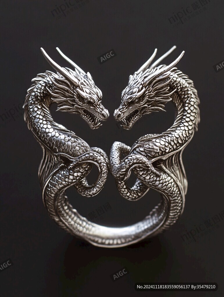 龙凤银饰
