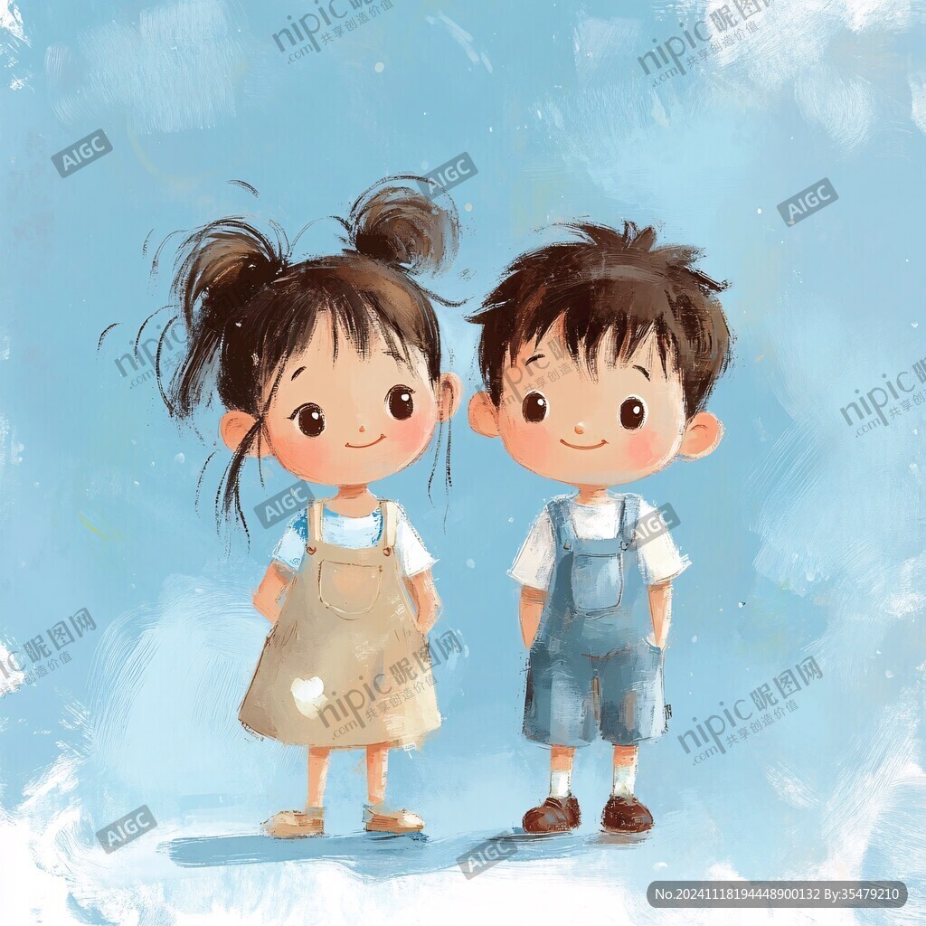 两小无猜插画