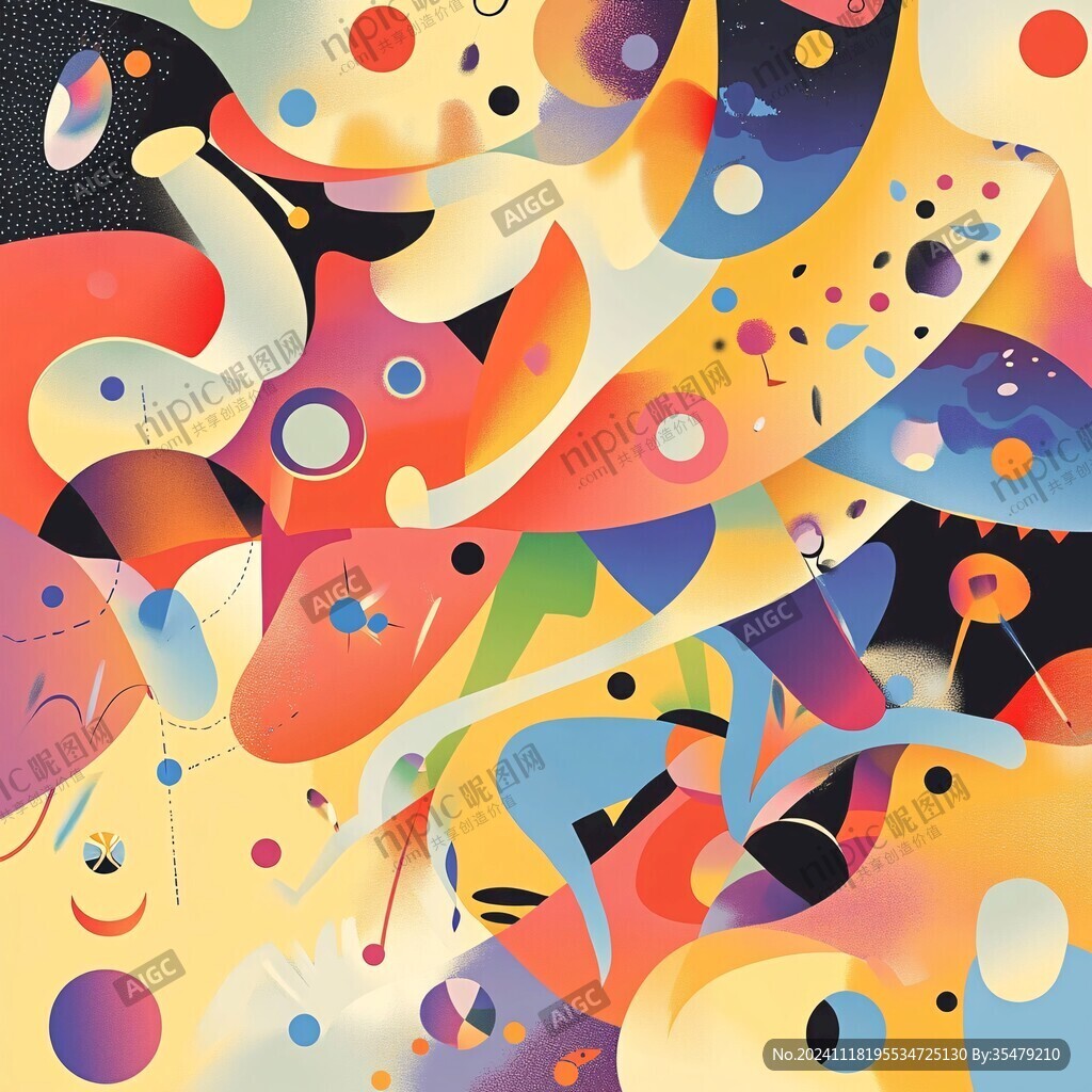 炫彩抽象现代风格