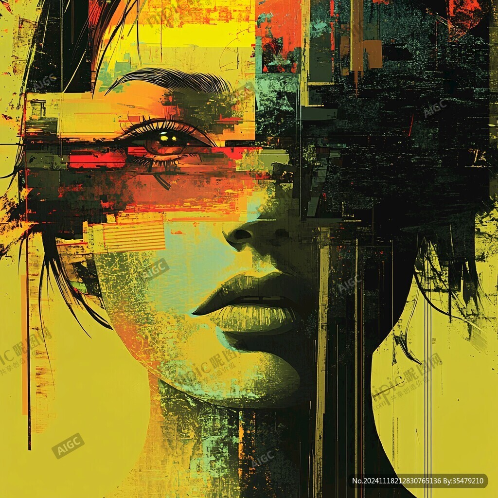 赛博朋克装饰画