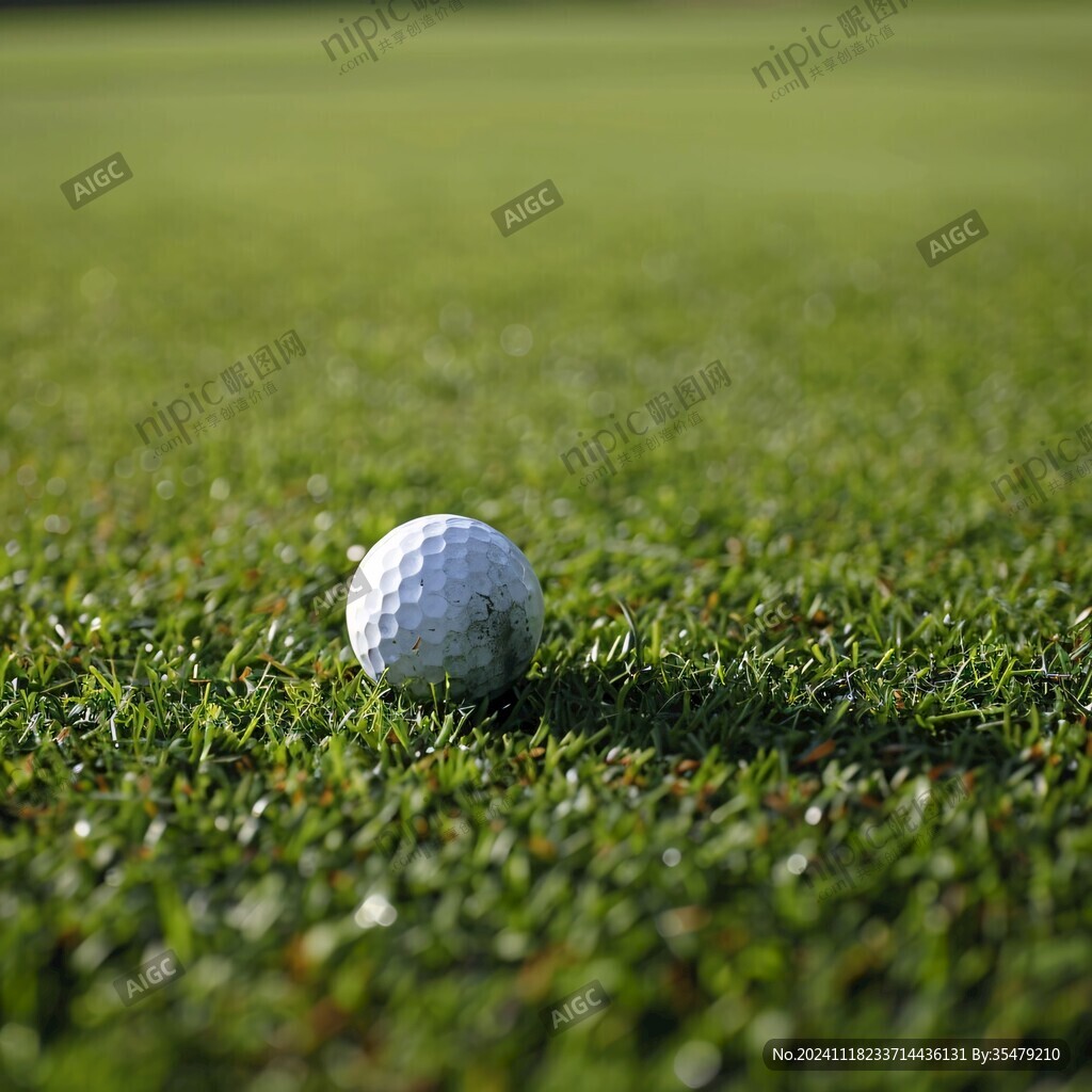 前景聚焦高尔夫球