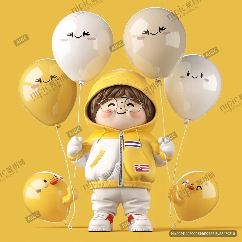 情绪拟人3d元素