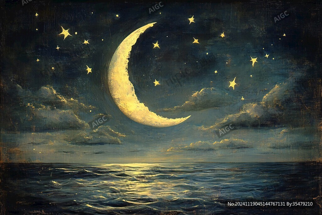 梦幻夜晚立体画