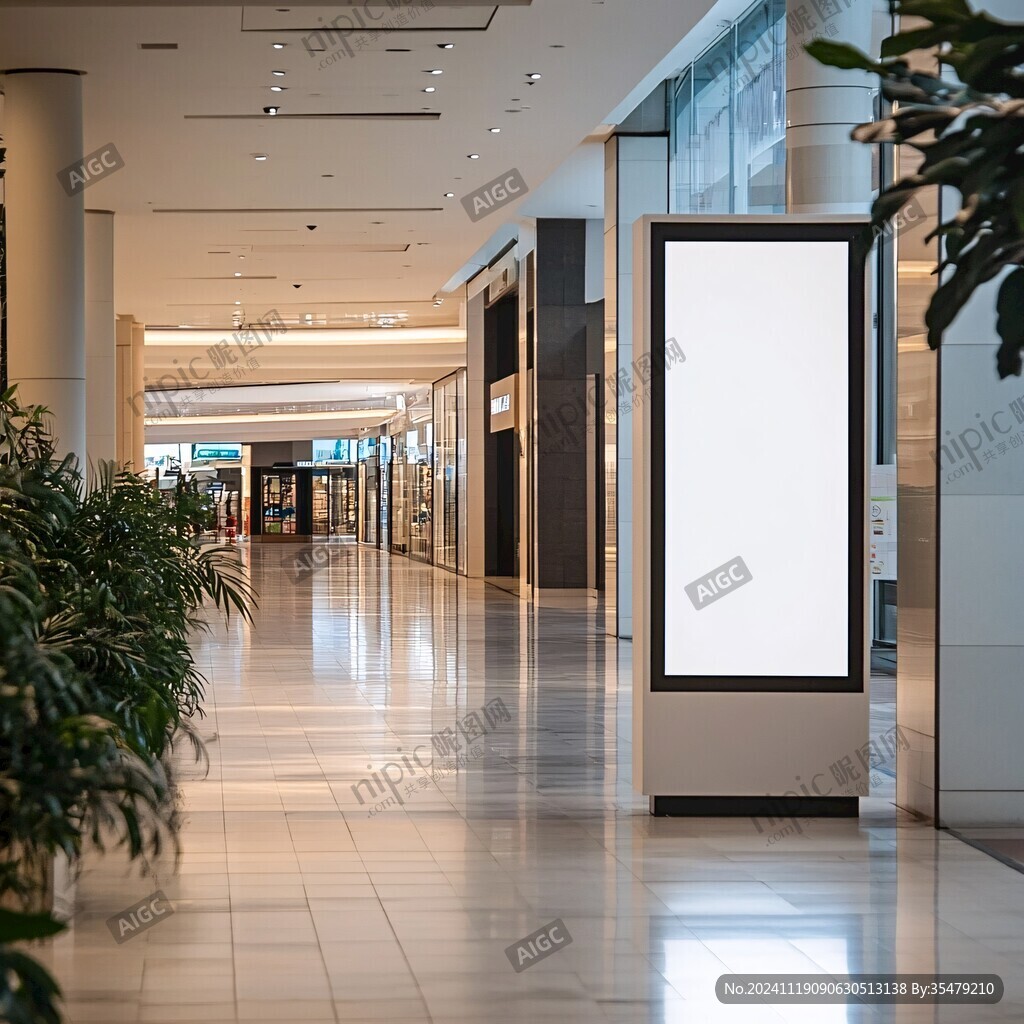 室内广告牌实拍