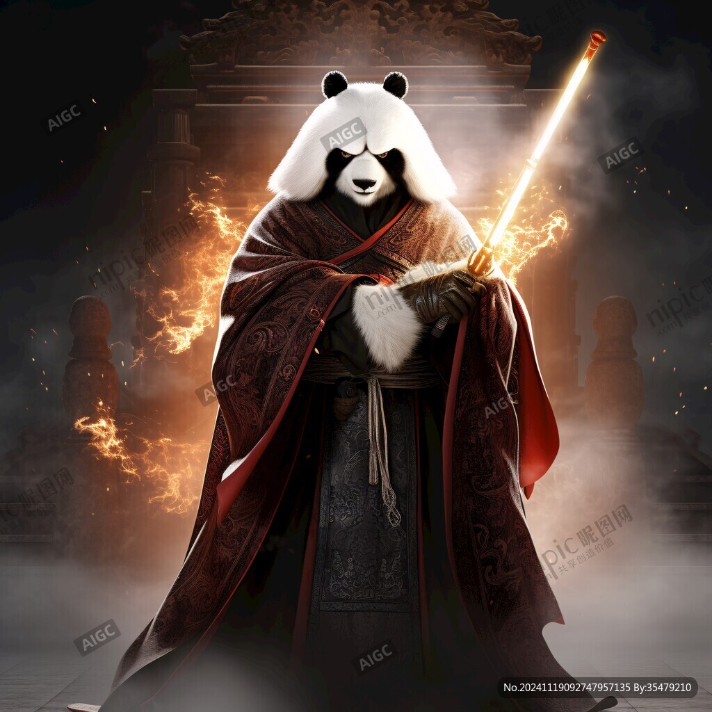 熊猫插画王者驾到