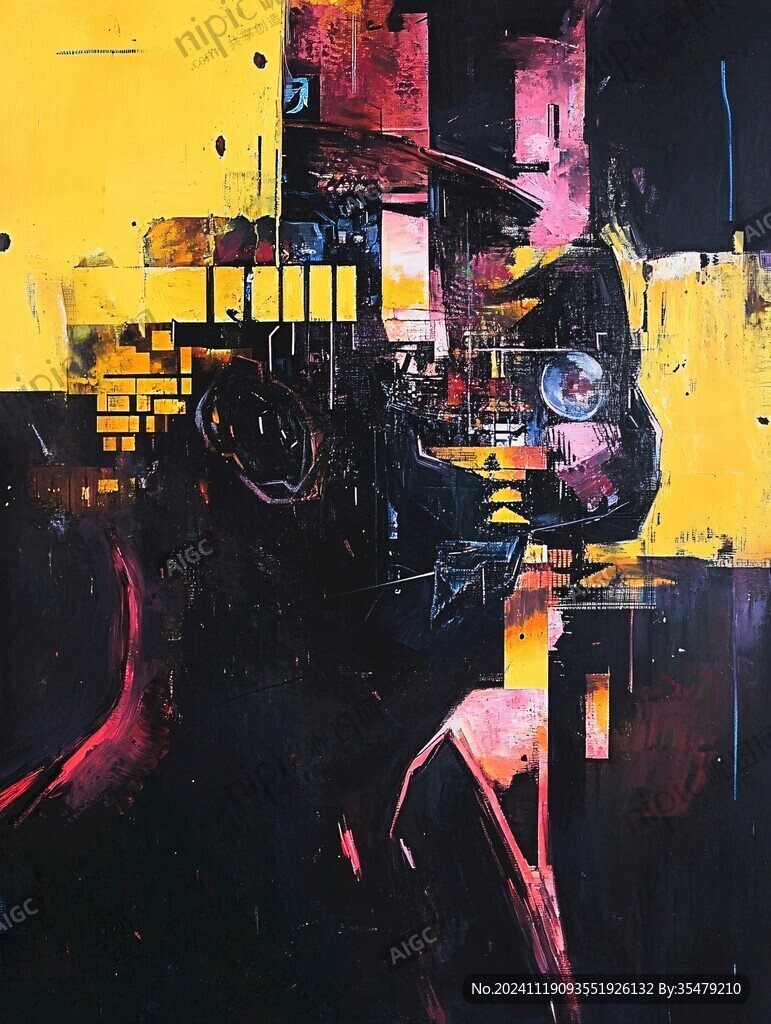 赛博朋克装饰画