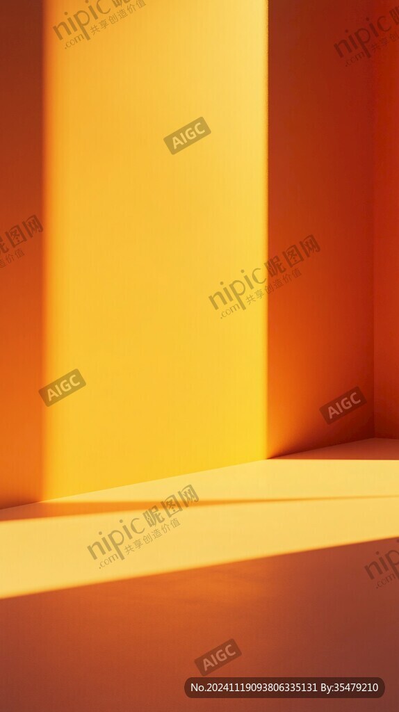 黄色室内暖光太阳光