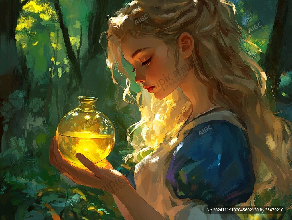 奇幻爱丽斯仙境插画