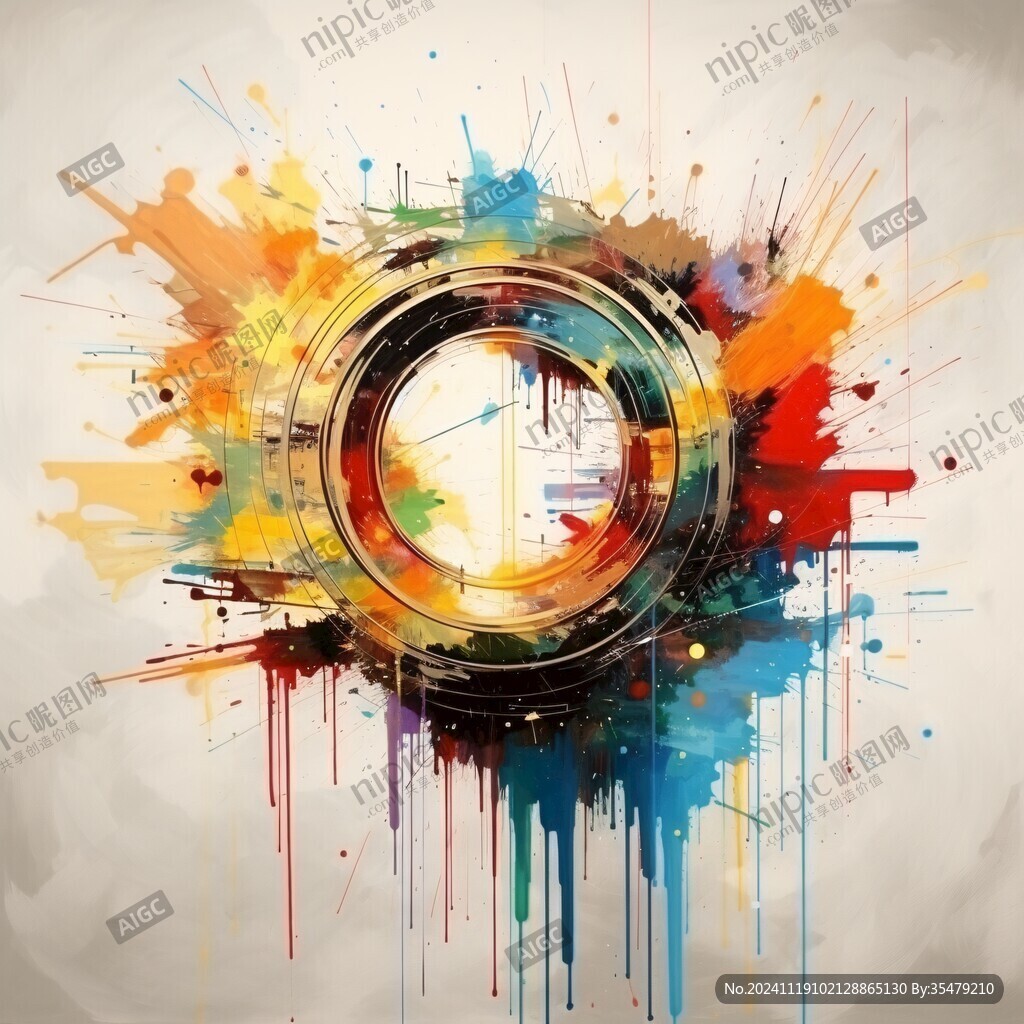 炫彩抽象现代风格