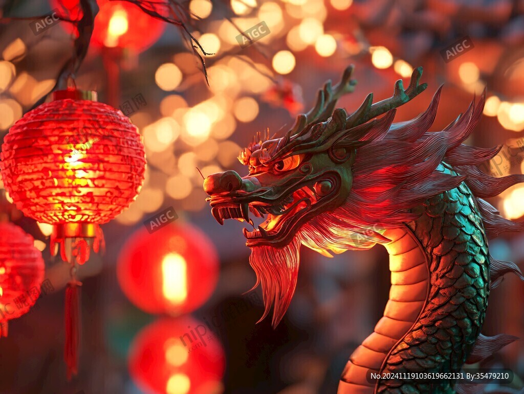 新春灯会龙灯笼