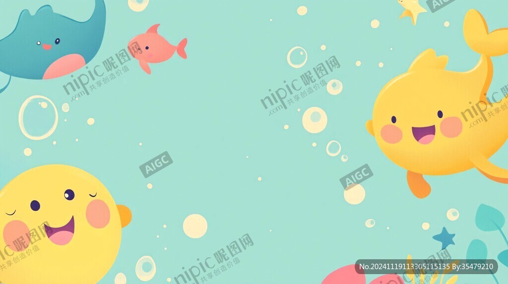 渐变海底世界圆点