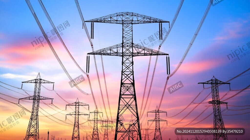 供电题材背景素材