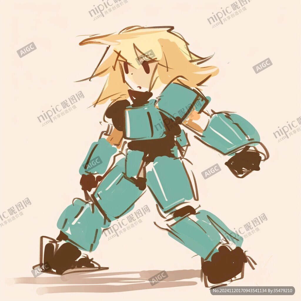 机甲风卡通人物