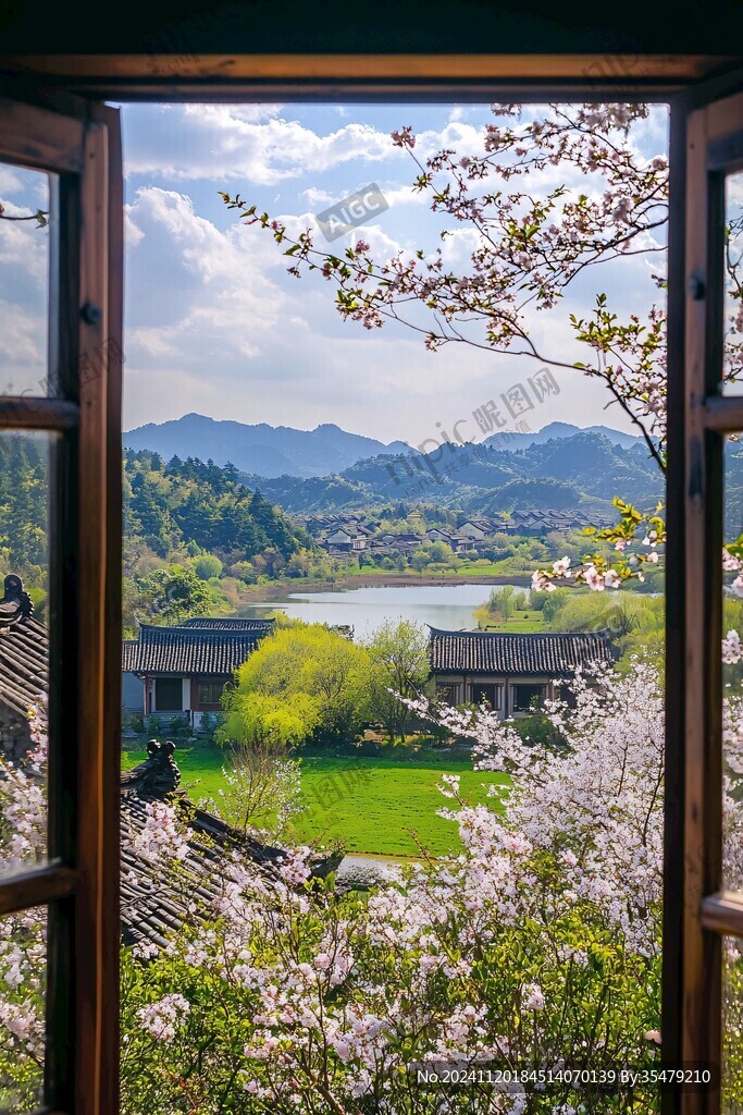 窗外春景
