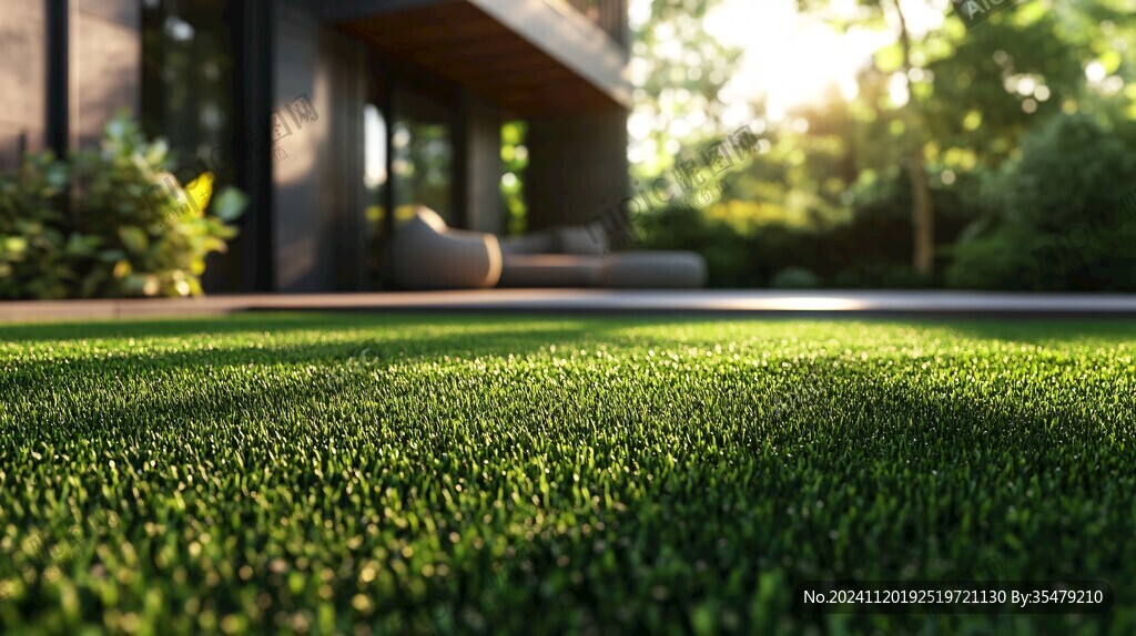 前景聚焦草坪