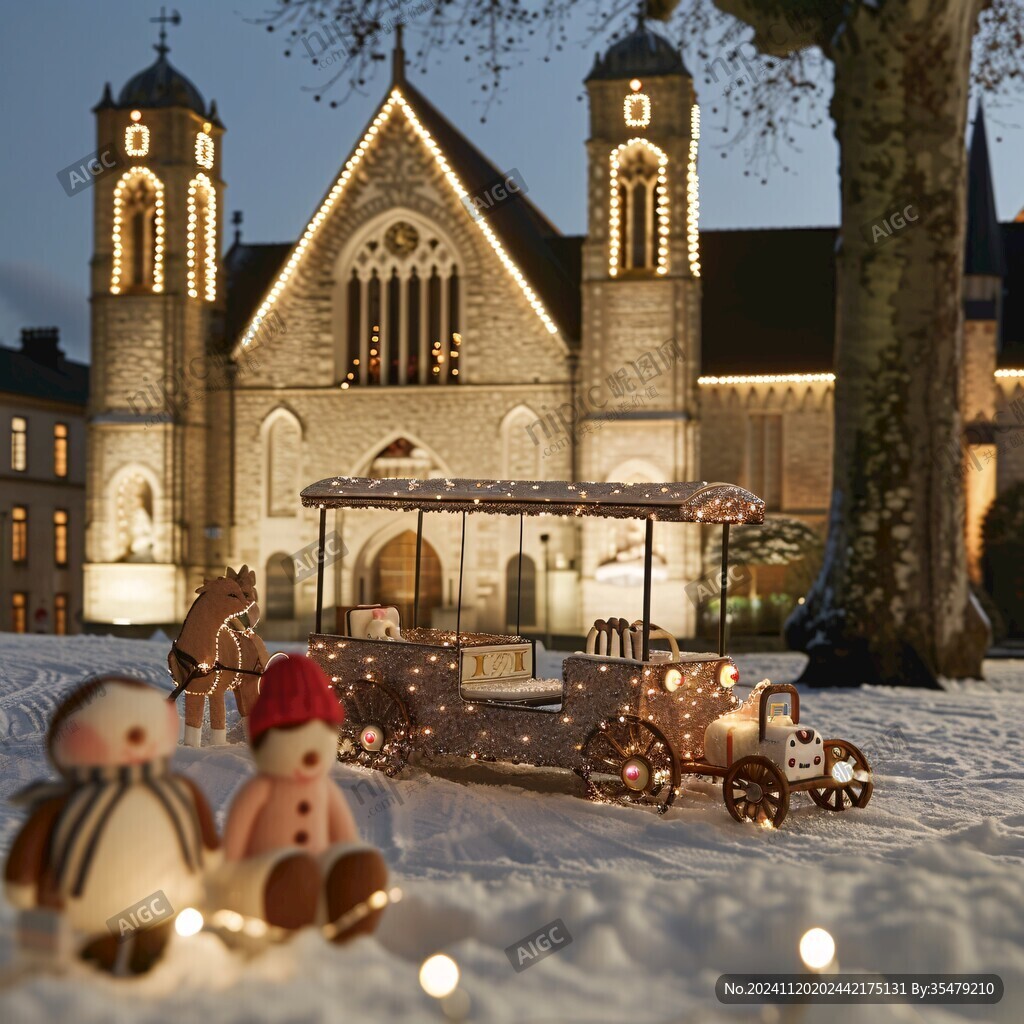 欧洲小镇圣诞节