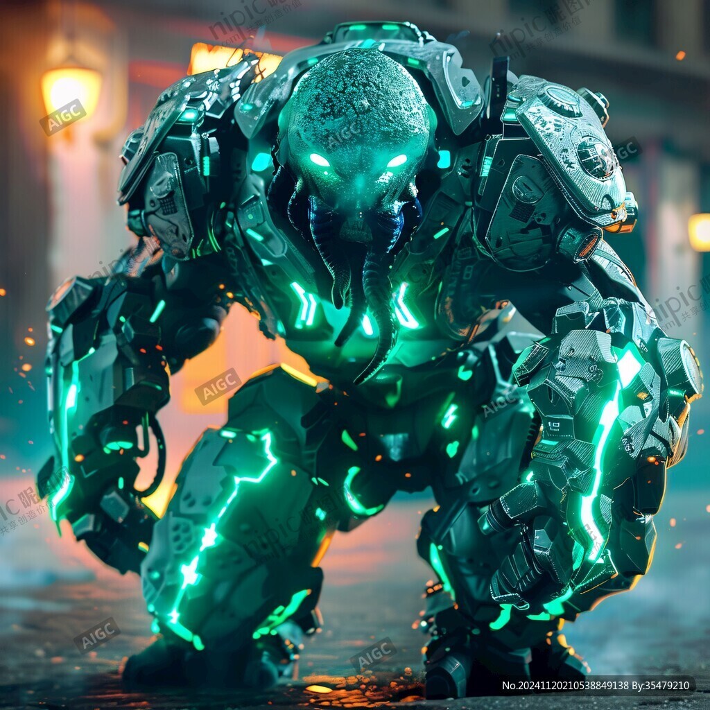 机甲风卡通人物