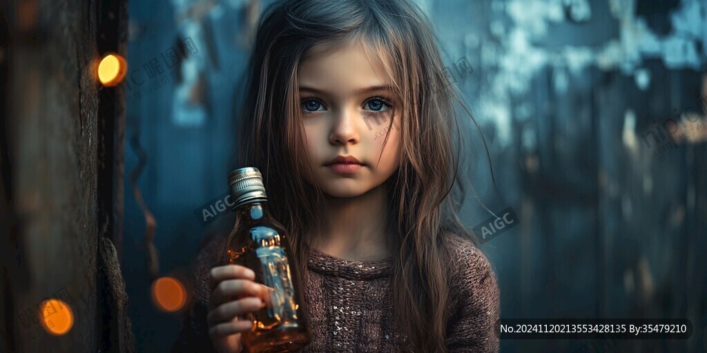 怡然自得的小女孩壁纸