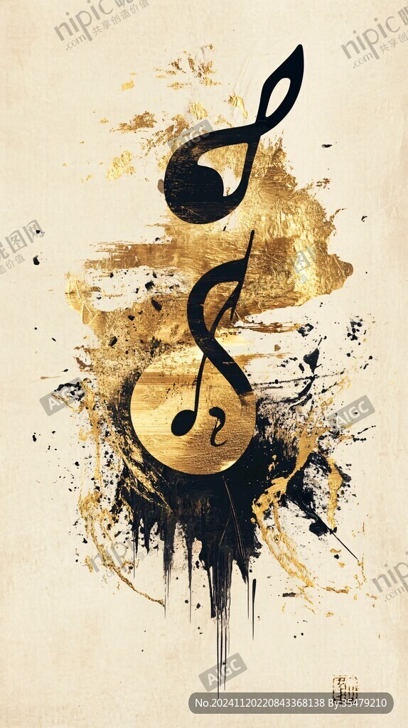 旋律背景展板文化