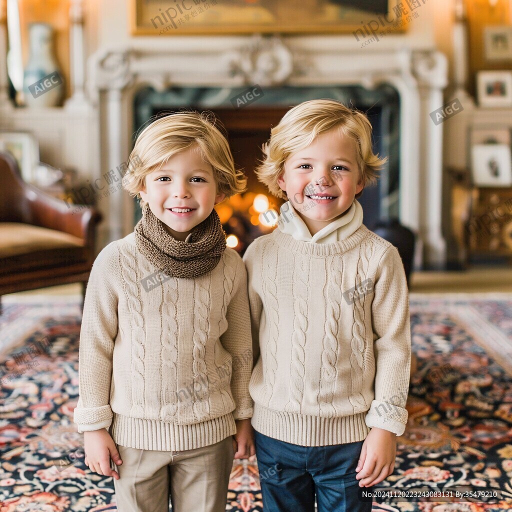 男童秋冬效果图