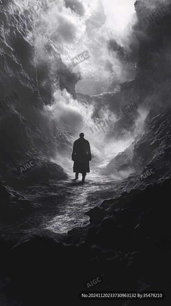 孤身一人背景素材