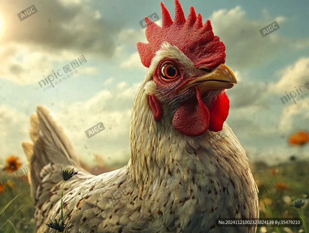 鸡的高清图片