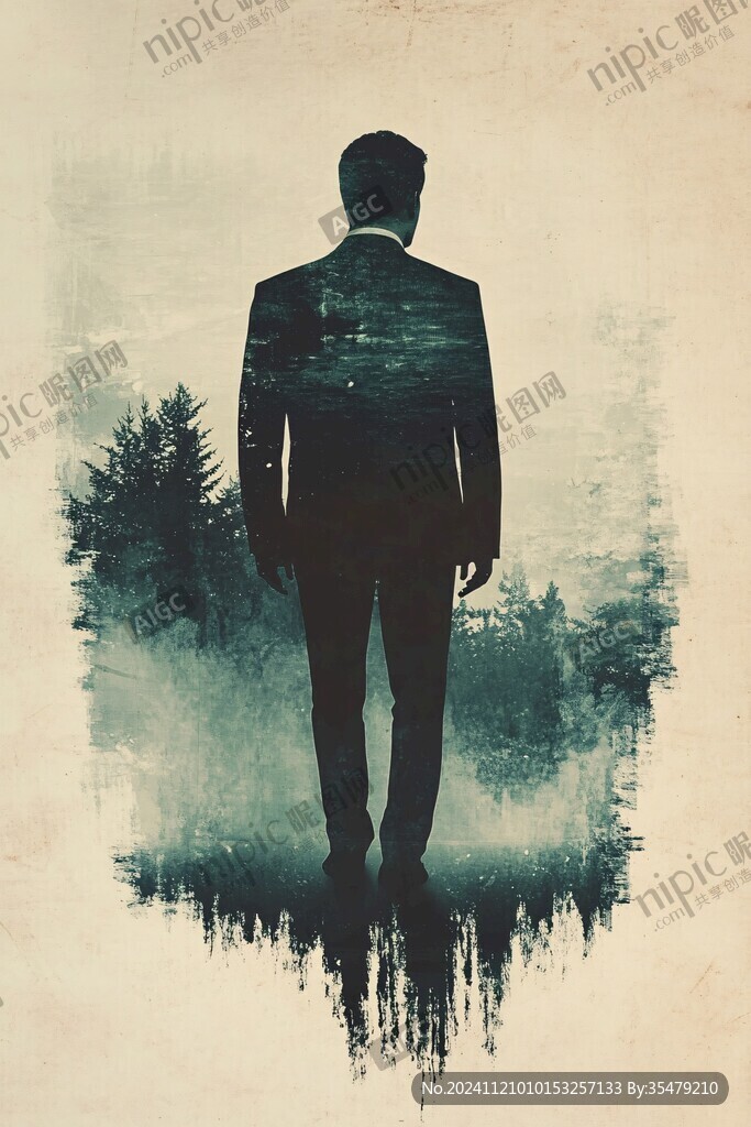 孤身一人背景素材