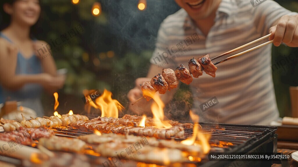 烧烤场景图