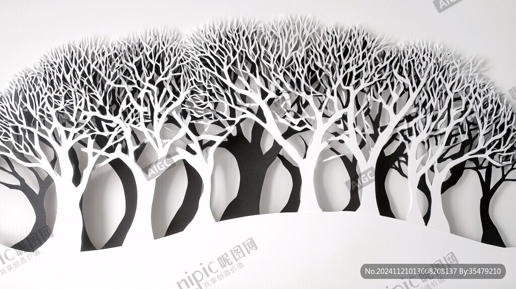 3d立体抽象树