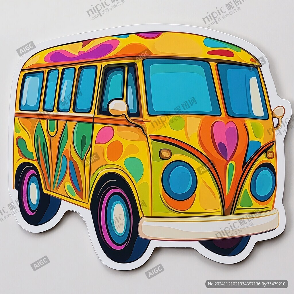 大巴车图案设计