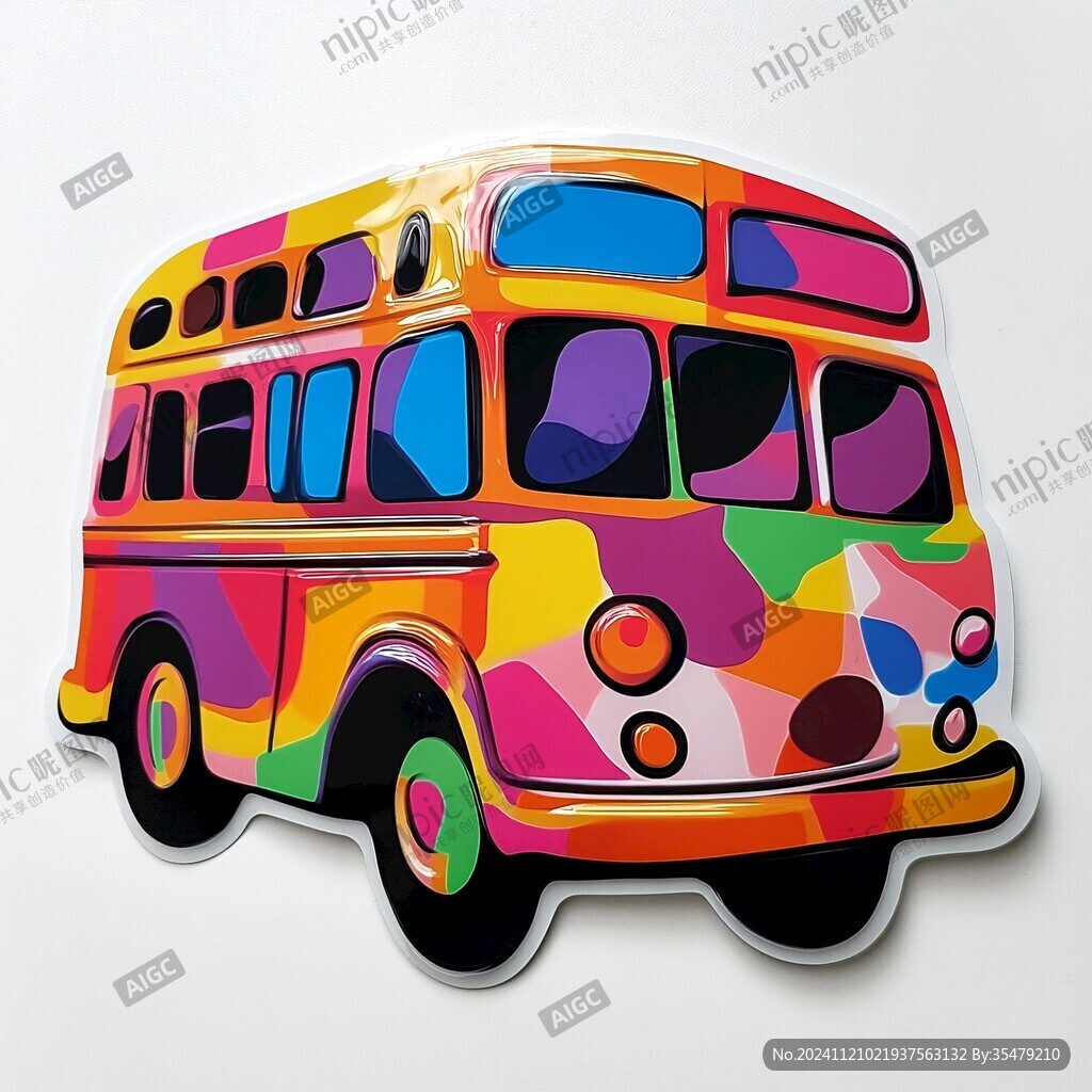 大巴车图案设计