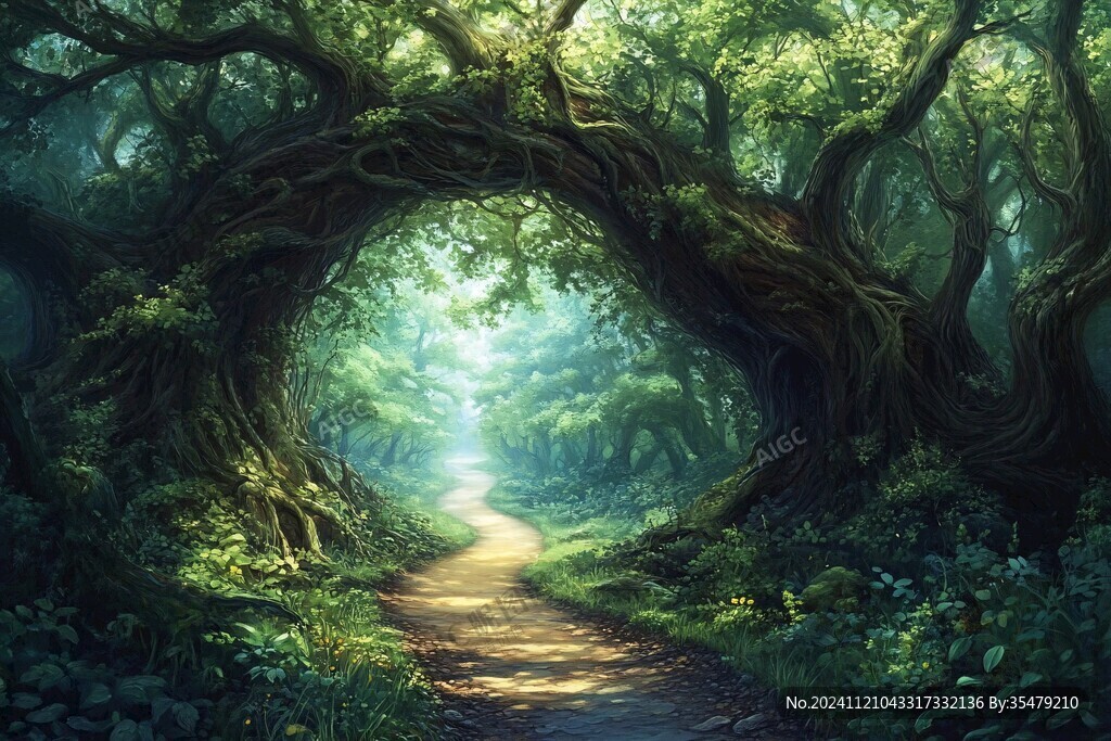 梦幻森林立体画