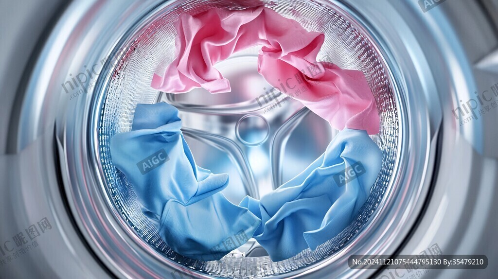 洗衣素材插画标志图